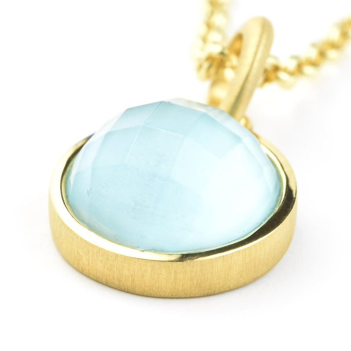Signature Pendant Necklace, Iridescent Sky Blue