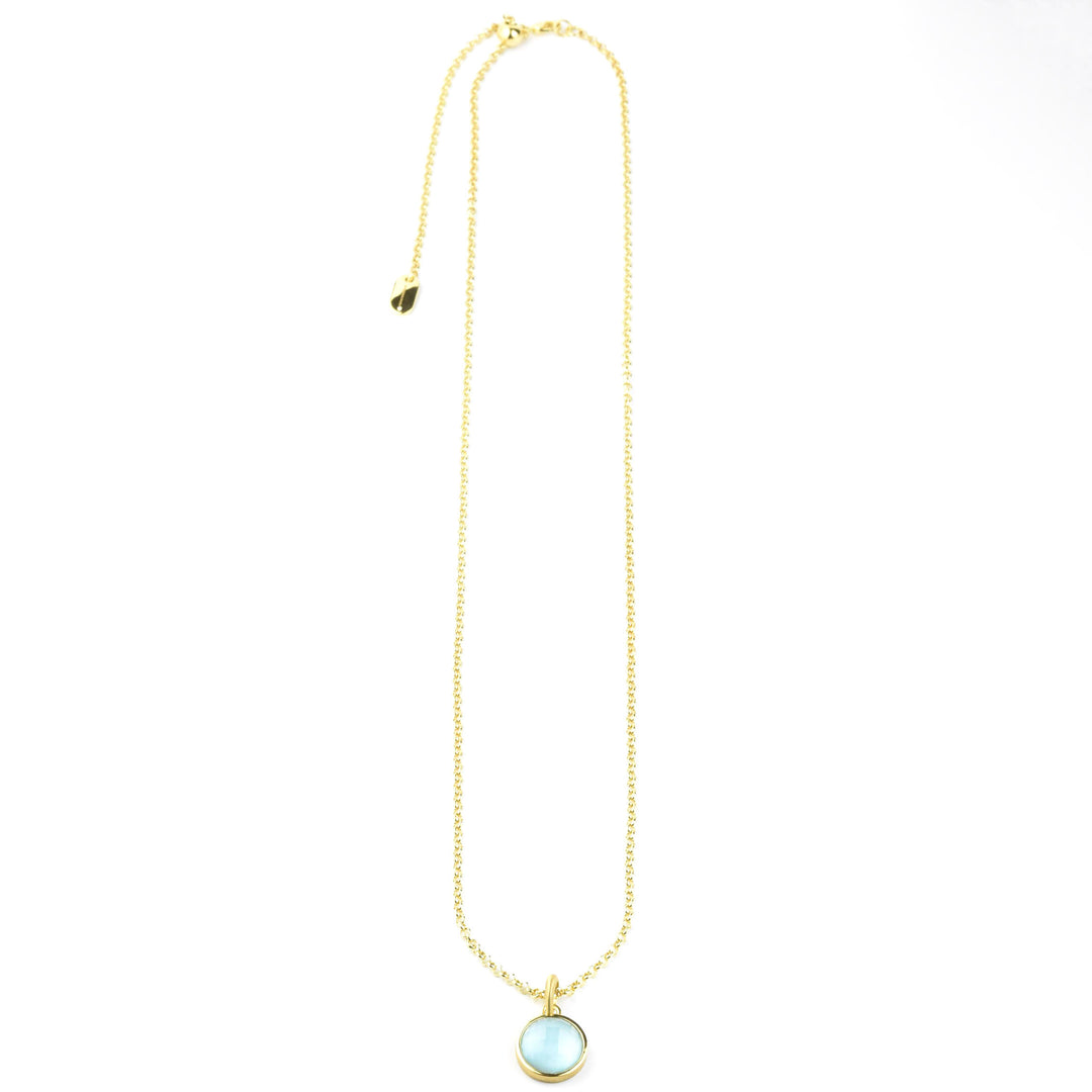 Signature Pendant Necklace, Iridescent Sky Blue