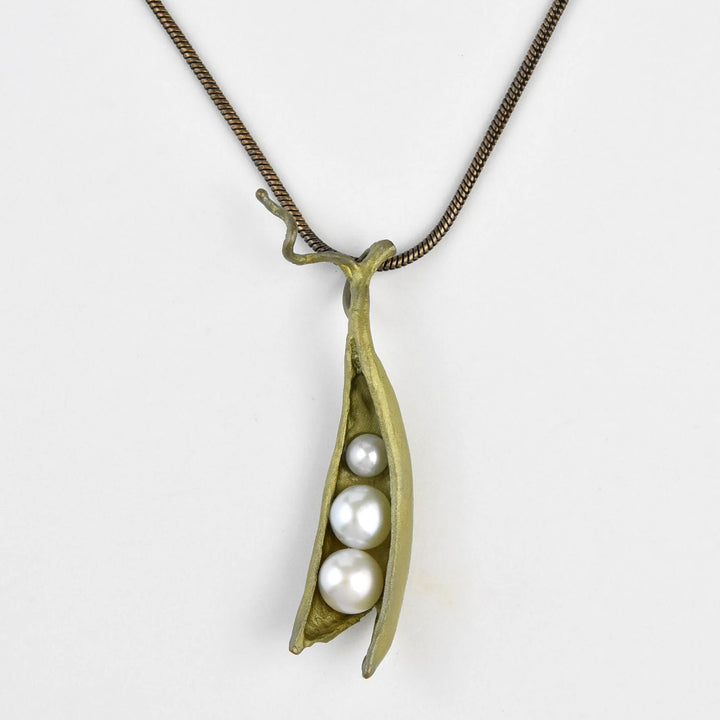 Three Peas in a Pod Necklace - Goldmakers Fine Jewelry