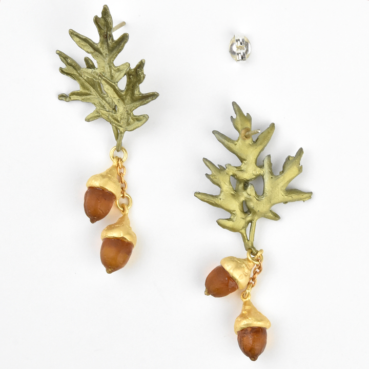 Acorn and Oakleaf Earrings - Goldmakers Fine Jewelry
