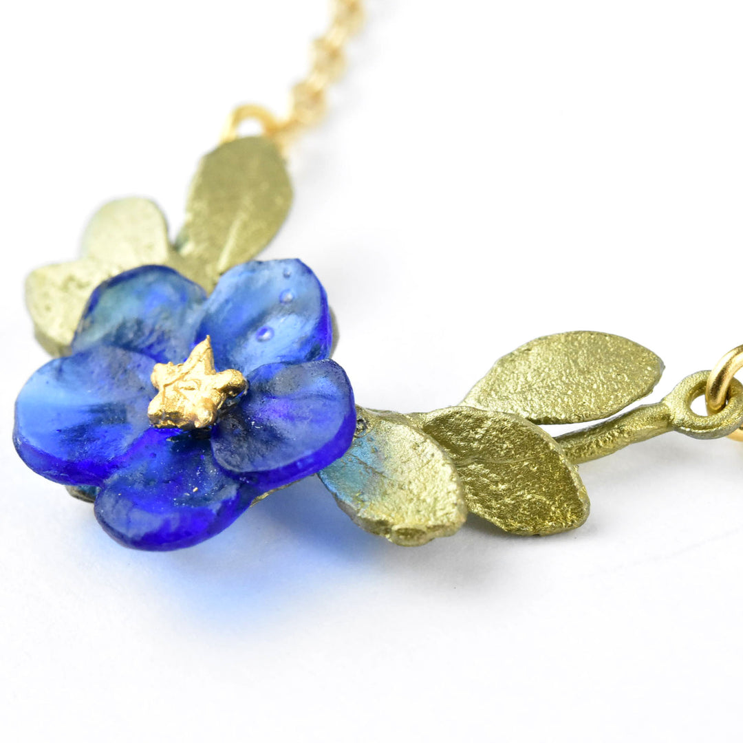 Blue Violet Necklace - Goldmakers Fine Jewelry