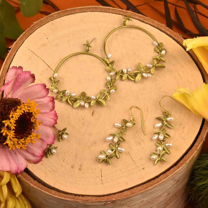 Flowering Thyme Statement Earrings - Goldmakers Fine Jewelry