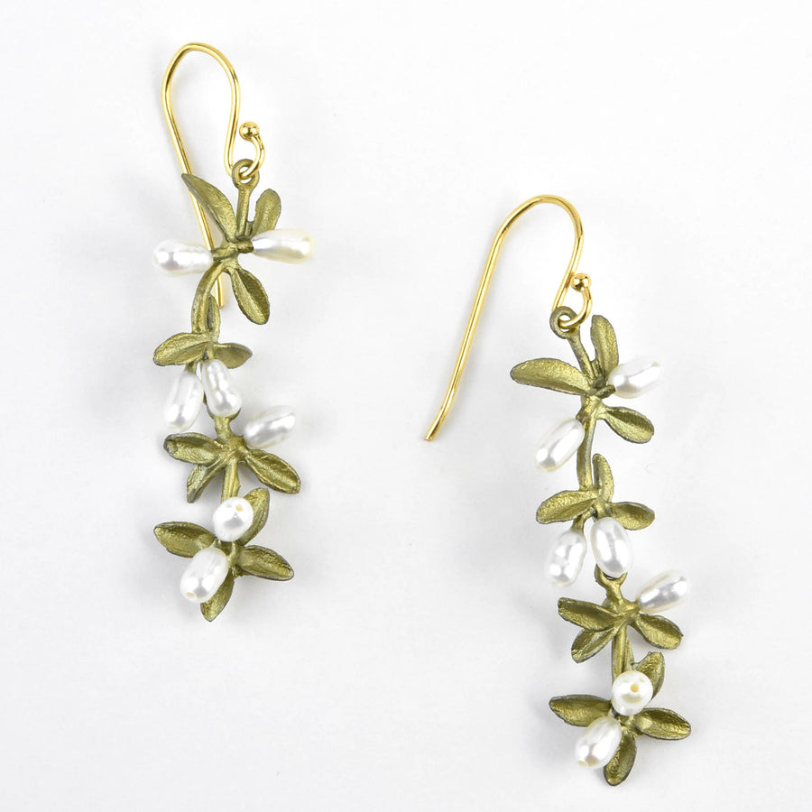 Flowering Thyme Drop Earrings - Goldmakers Fine Jewelry