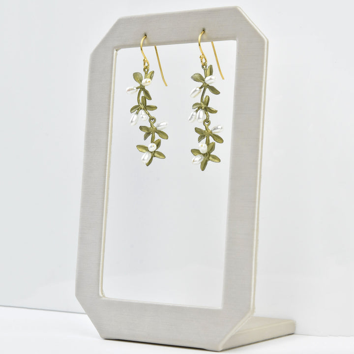 Flowering Thyme Drop Earrings - Goldmakers Fine Jewelry