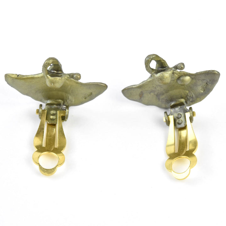 Ginkgo Clip-on Earrings - Goldmakers Fine Jewelry