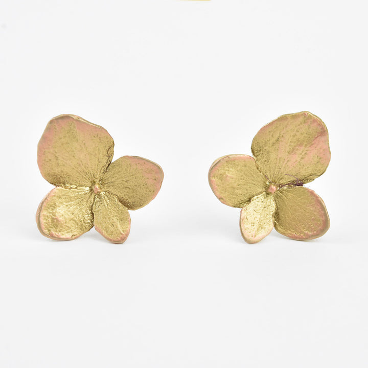 Hydrangea Post Earrings - Goldmakers Fine Jewelry