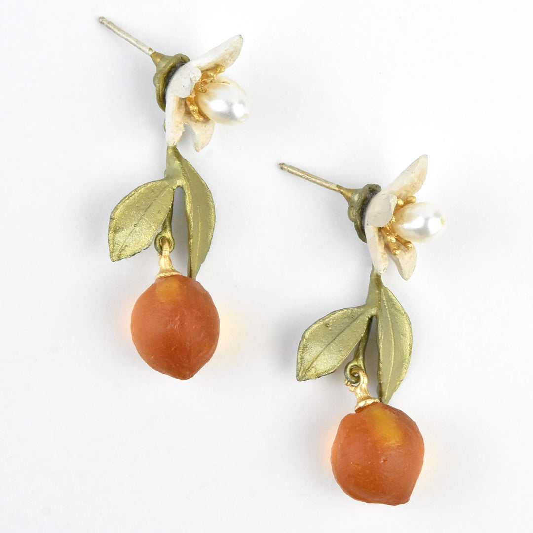 Orange Blossom Earrings - Goldmakers Fine Jewelry