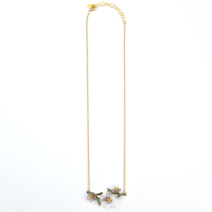 Peach Blossom Bar Necklace - Goldmakers Fine Jewelry