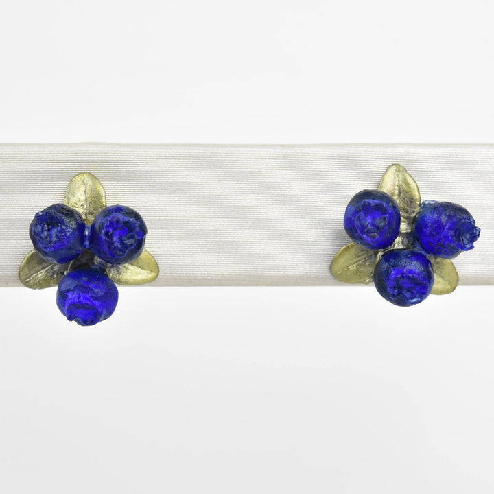 Petite Blueberry Stud Earrings - Goldmakers Fine Jewelry