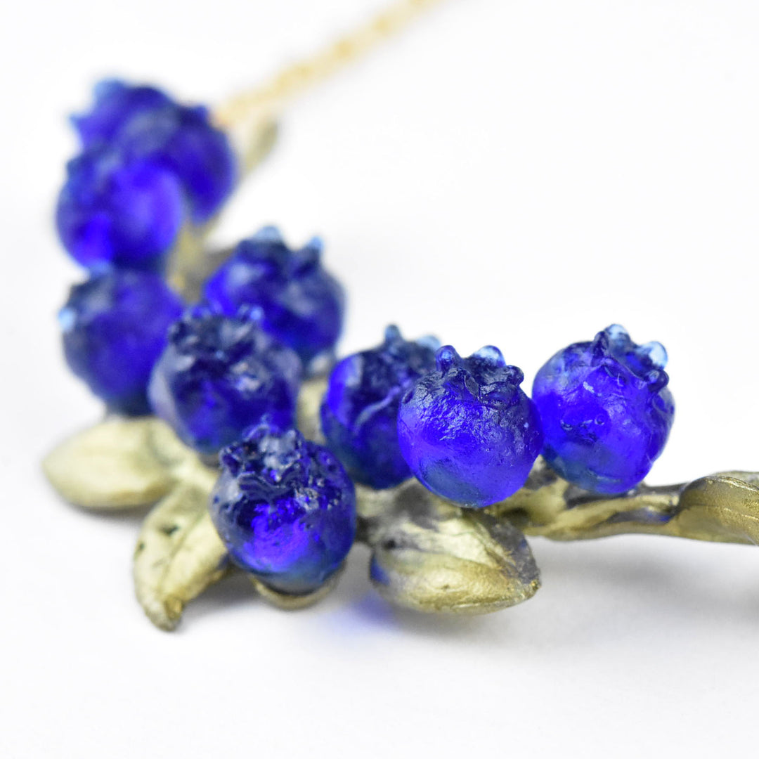 Petite Blueberry Horizontal Pendant - Goldmakers Fine Jewelry