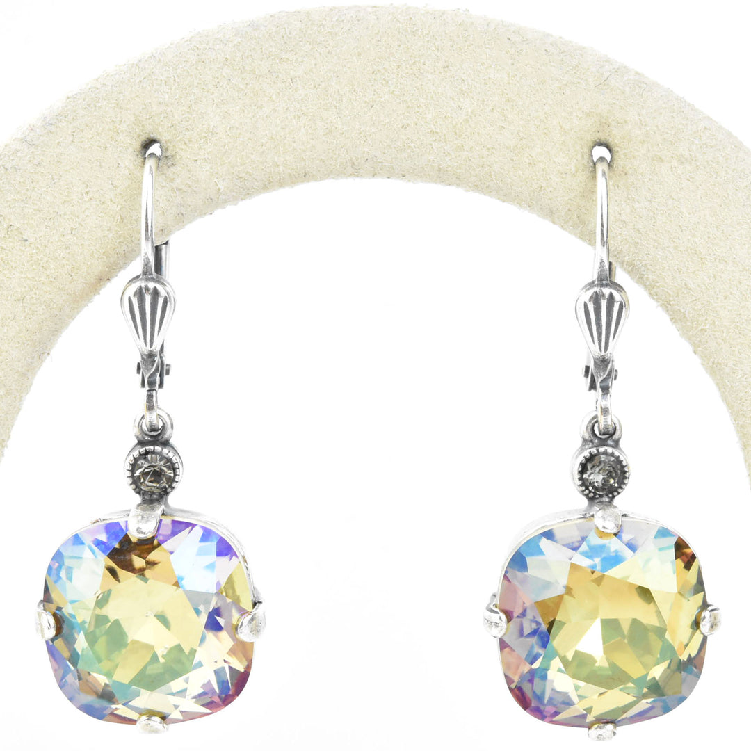 Classic Crystal Drops in Silver Plate