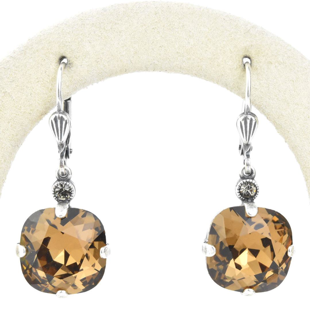 Classic Crystal Drops in Silver Plate