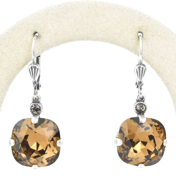 Classic Crystal Drops in Silver Plate