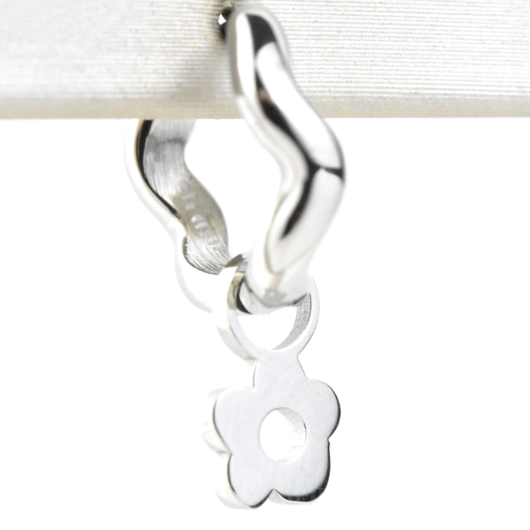 Mini Flower Huggie Hoop Charms - Goldmakers Fine Jewelry