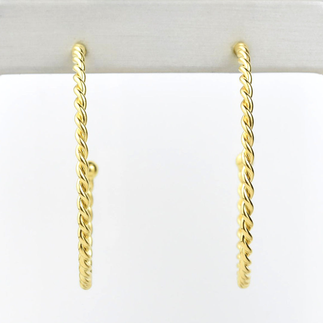 Skinny Twist Hoops