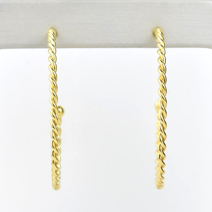 Skinny Twist Hoops