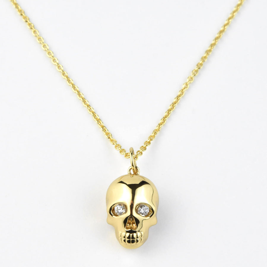 Memento Mori Skull Necklace - Goldmakers Fine Jewelry