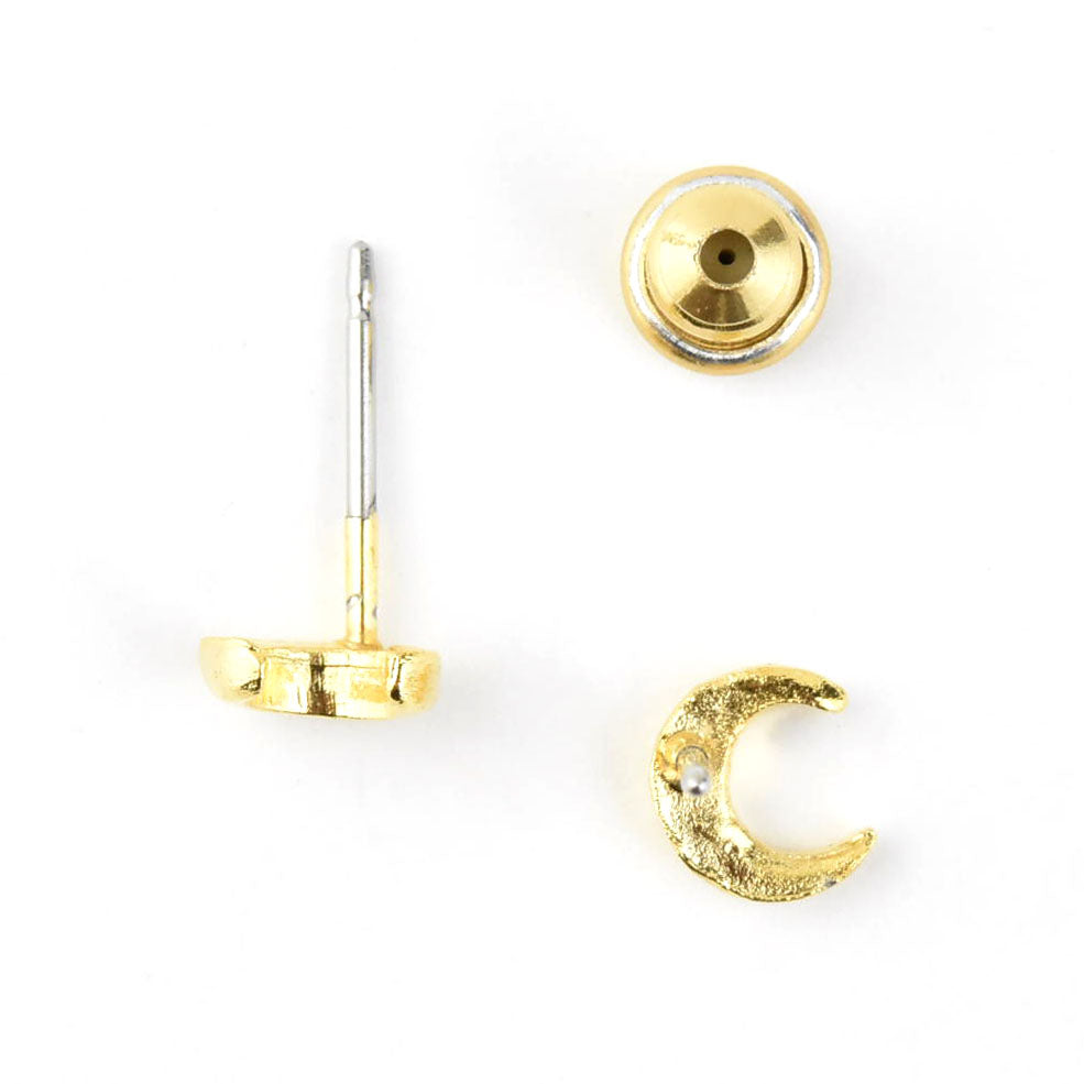 Small Crescent Studs
