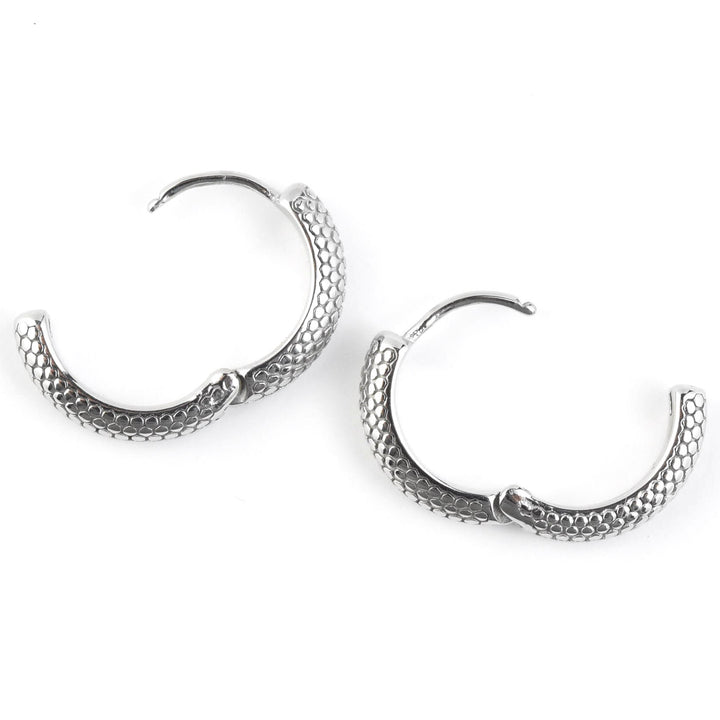 Snake Chunky Huggie Hoops - Goldmakers Fine Jewelry