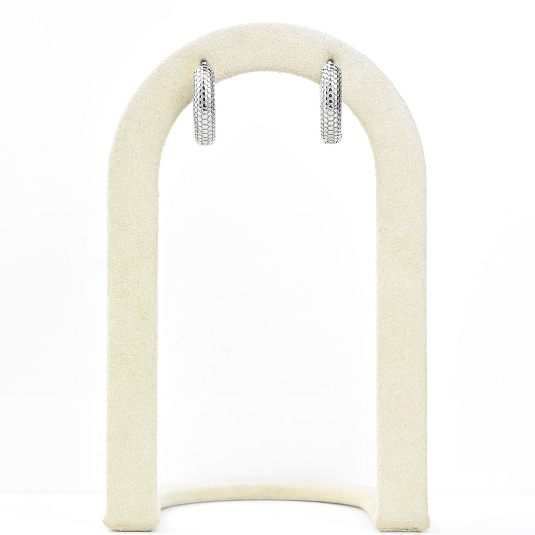 Snake Chunky Huggie Hoops - Goldmakers Fine Jewelry