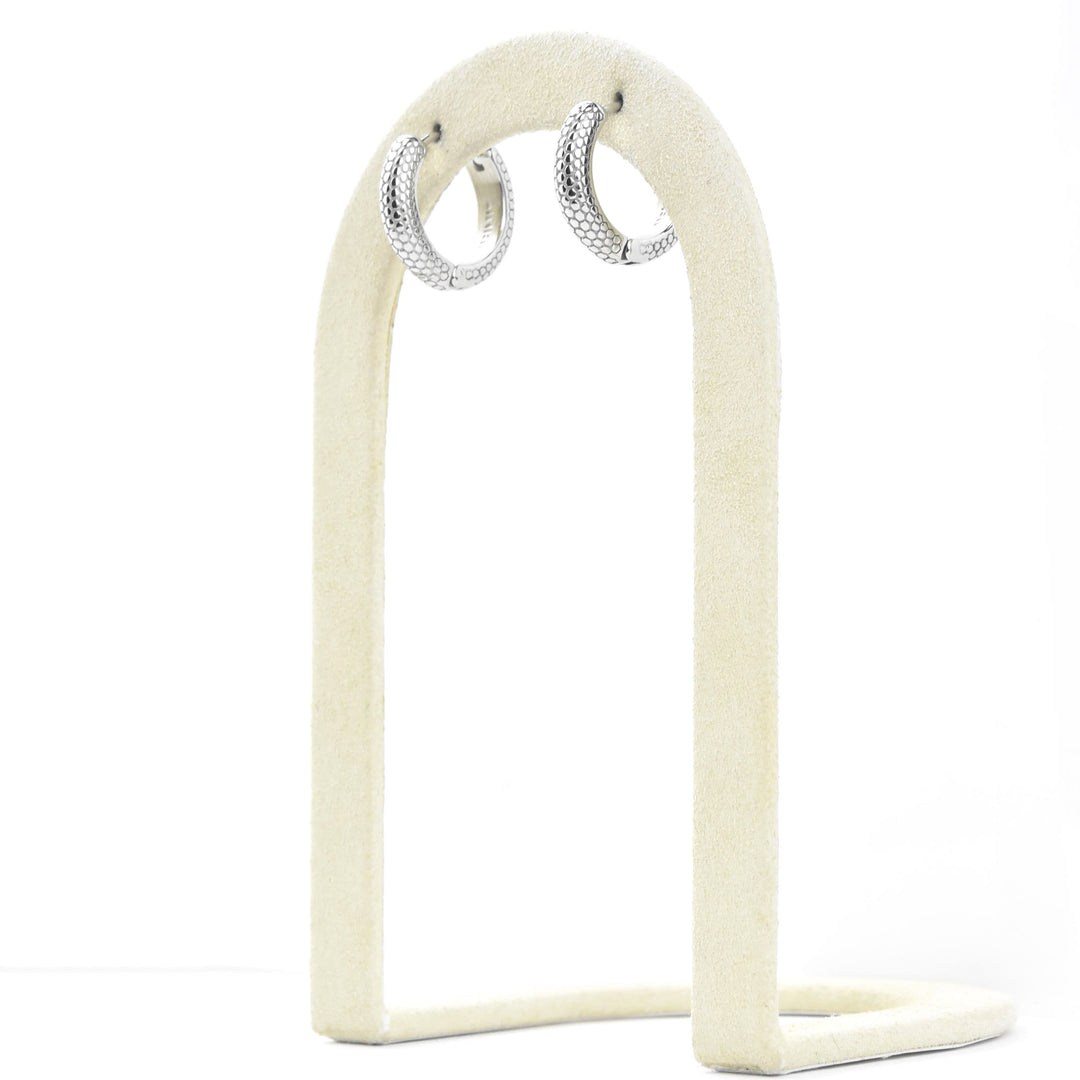 Snake Chunky Huggie Hoops - Goldmakers Fine Jewelry