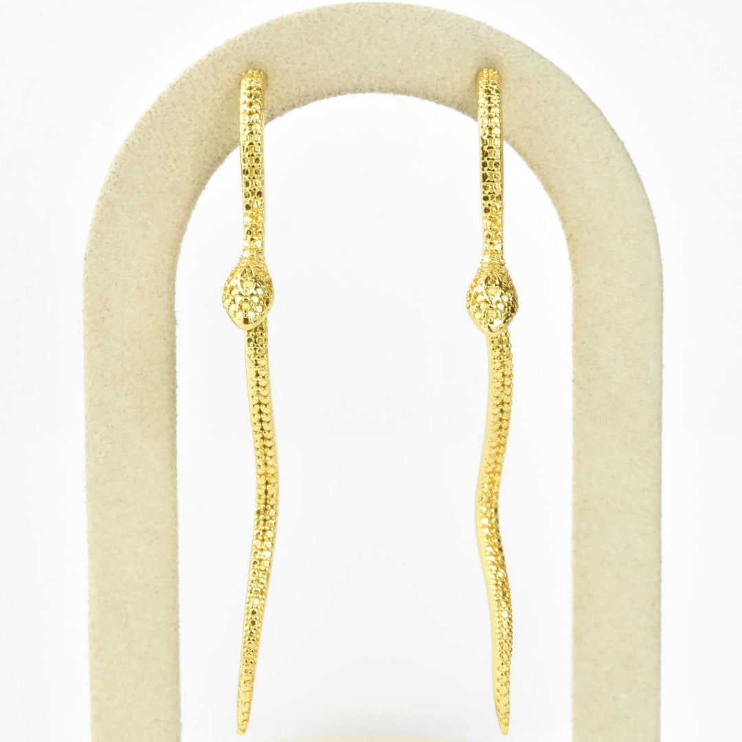 Textured Snake Earrings