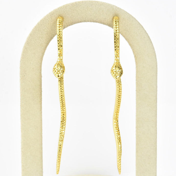 Textured Snake Earrings