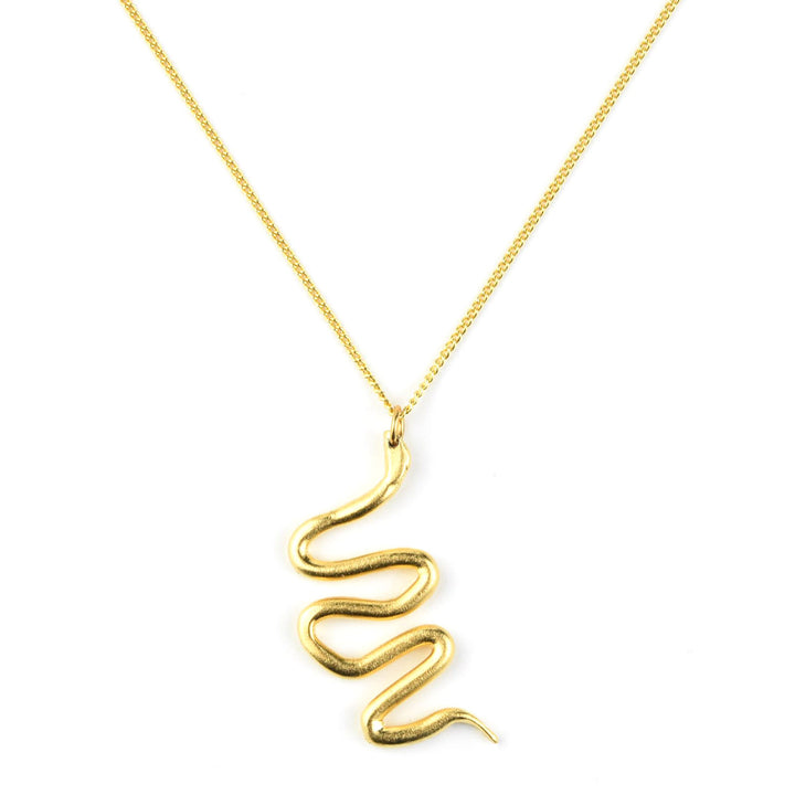 Wavy Serpent Necklace - Goldmakers Fine Jewelry