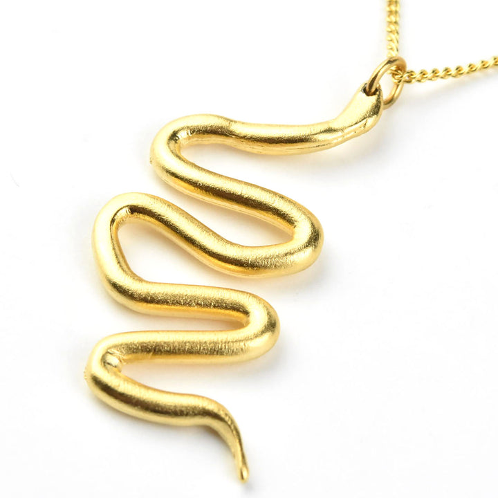 Wavy Serpent Necklace - Goldmakers Fine Jewelry