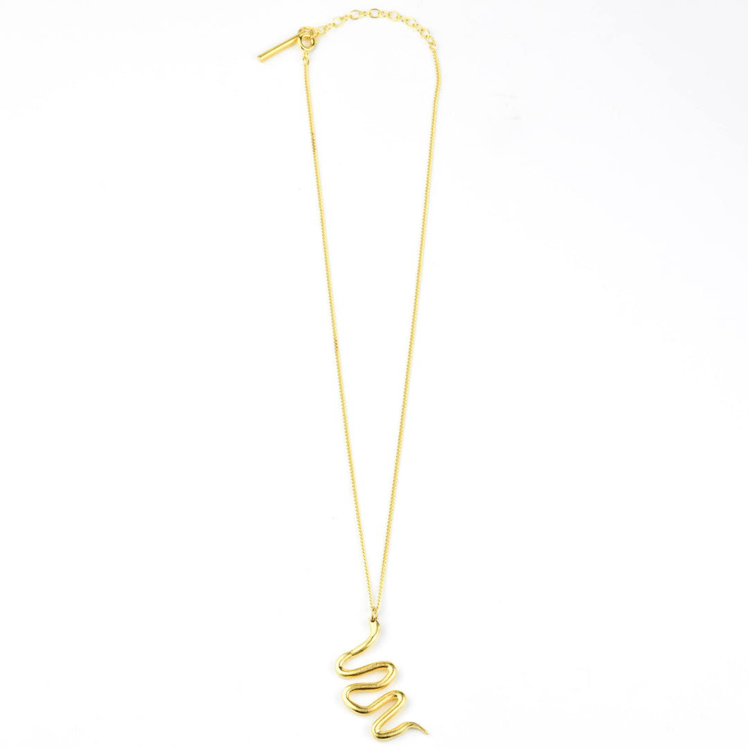 Wavy Serpent Necklace - Goldmakers Fine Jewelry