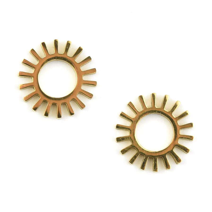 Spur Huggie Hoop Charms - Goldmakers Fine Jewelry