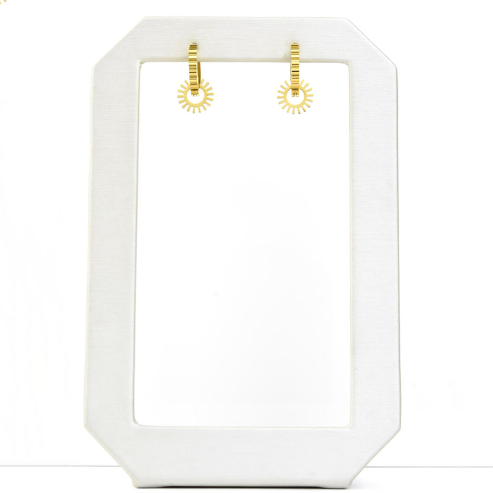 Spur Huggie Hoop Charms - Goldmakers Fine Jewelry