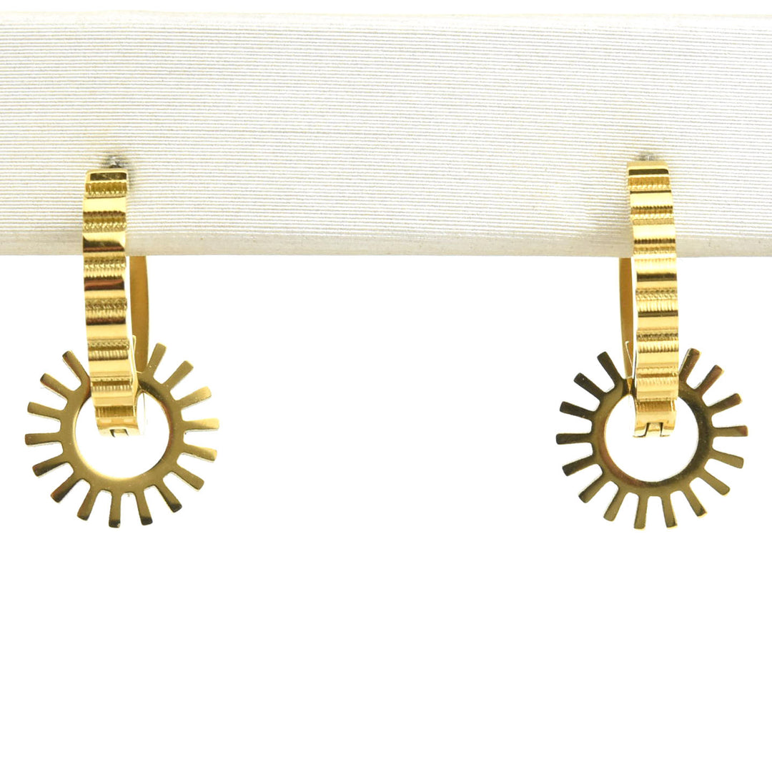 Spur Huggie Hoop Charms - Goldmakers Fine Jewelry