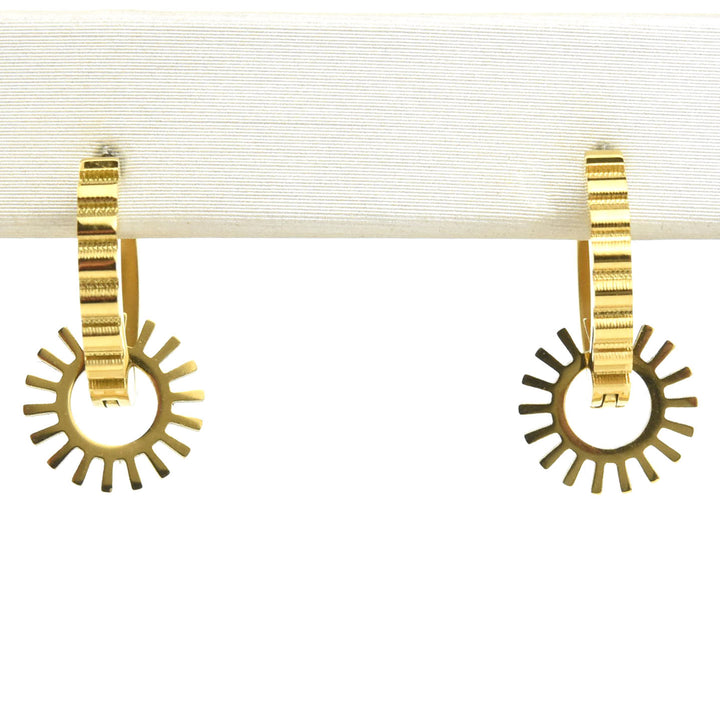 Spur Huggie Hoop Charms - Goldmakers Fine Jewelry