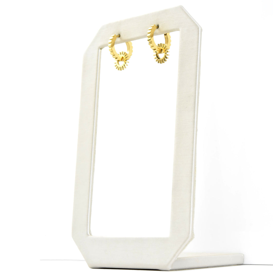 Spur Huggie Hoop Charms - Goldmakers Fine Jewelry