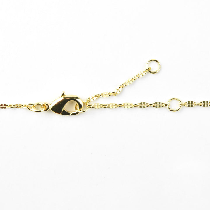 Square Blue Chalcedony Necklace