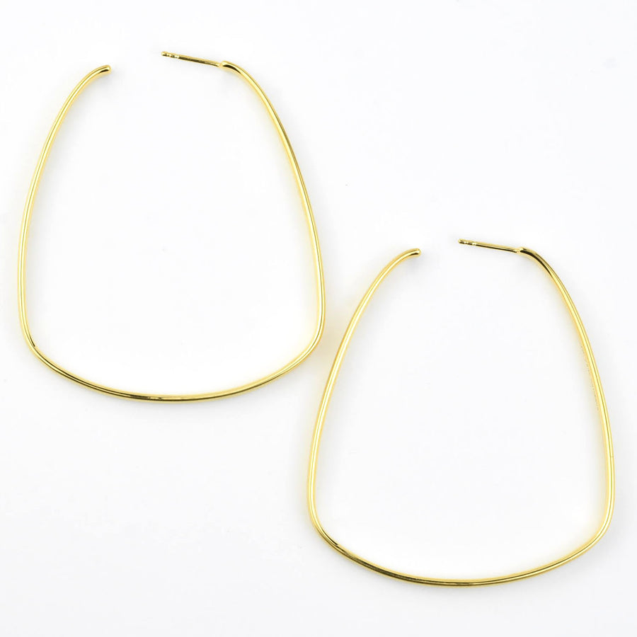 Large Square Hoops - Goldmakers Fine Jewelry