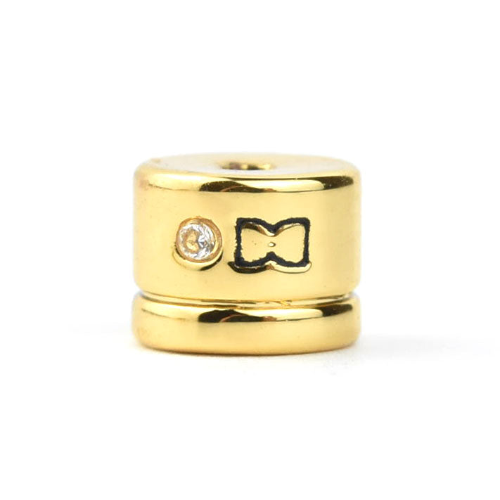 Small Pave Ball Stud with White CZ