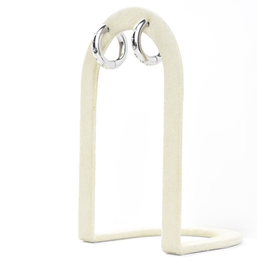 Starburst Chunky Rounded Hoops - Goldmakers Fine Jewelry