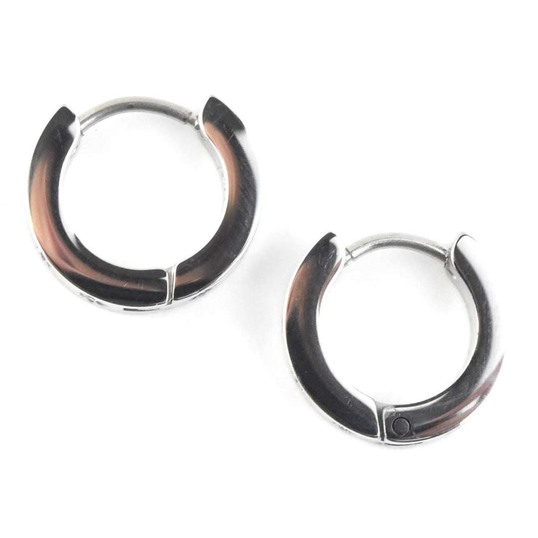 Starburst Chunky Huggie Hoops - Goldmakers Fine Jewelry