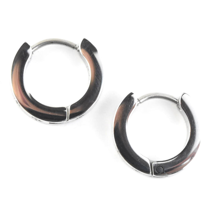 Starburst Chunky Huggie Hoops - Goldmakers Fine Jewelry