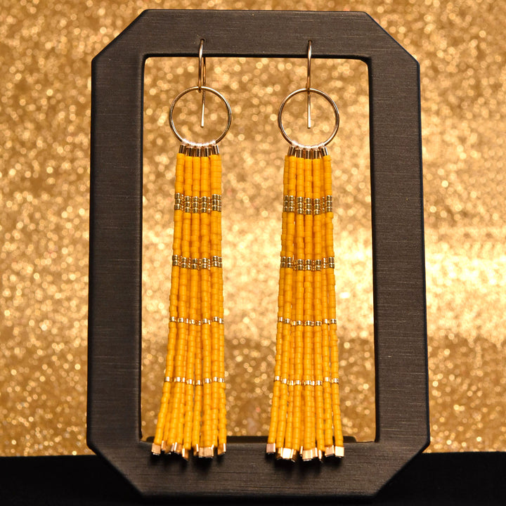 Gold Filled Yellow Beaded Earrings - Goldmakers Fine Jewelry