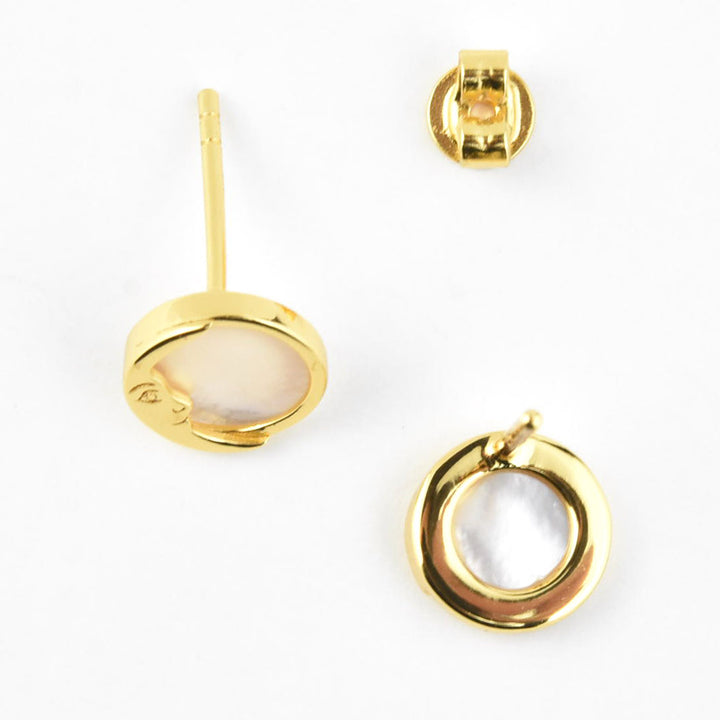 Mother of Pearl Sun & Moon Studs