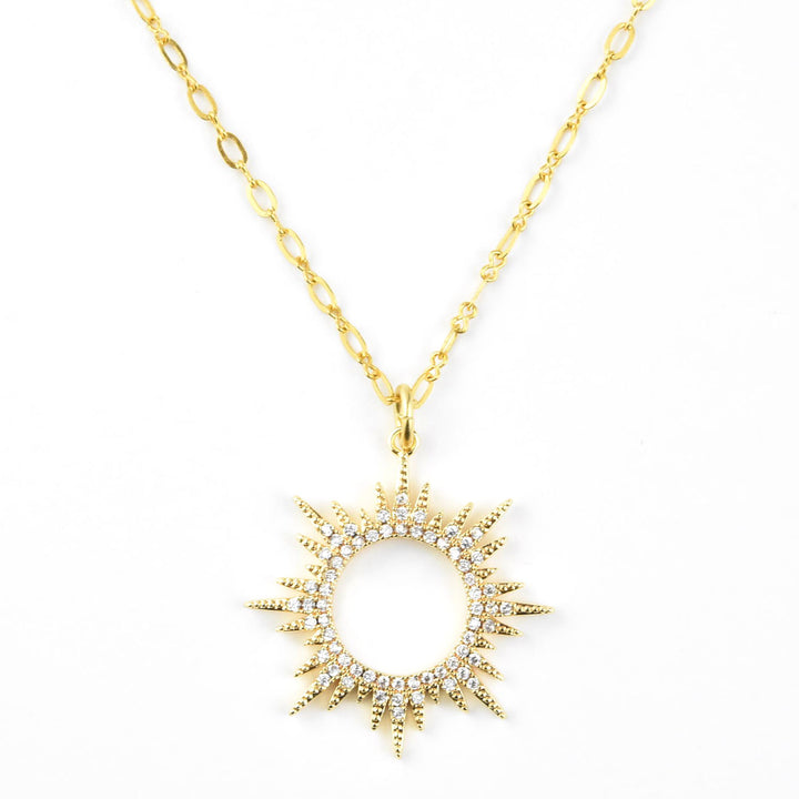 Crystal Sunburst Necklace