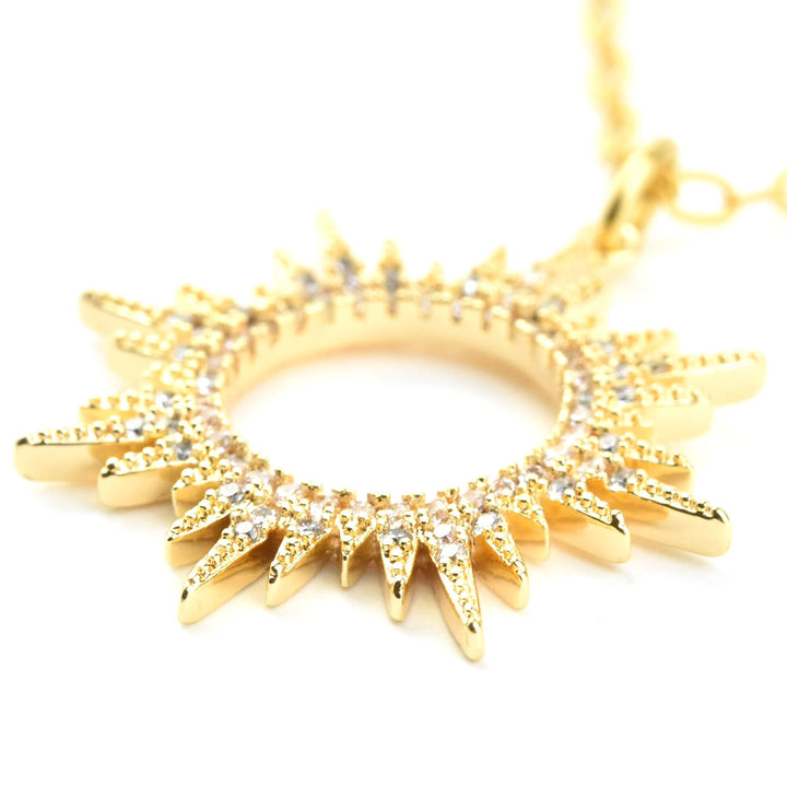 Crystal Sunburst Necklace
