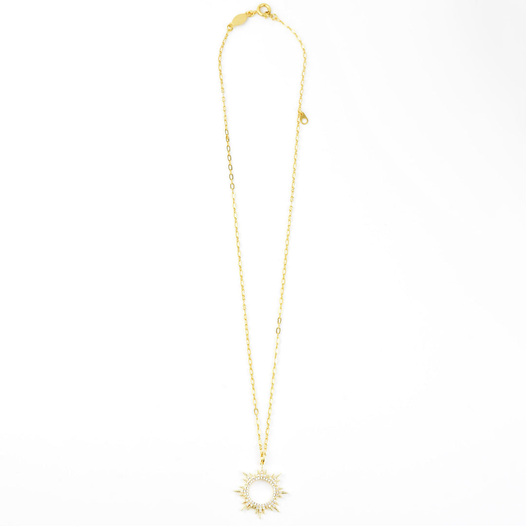 Crystal Sunburst Necklace