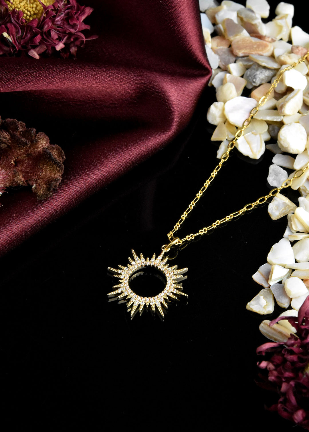 Crystal Sunburst Necklace