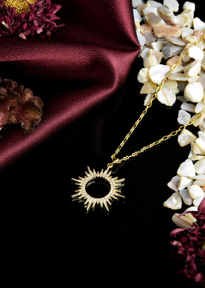 Crystal Sunburst Necklace