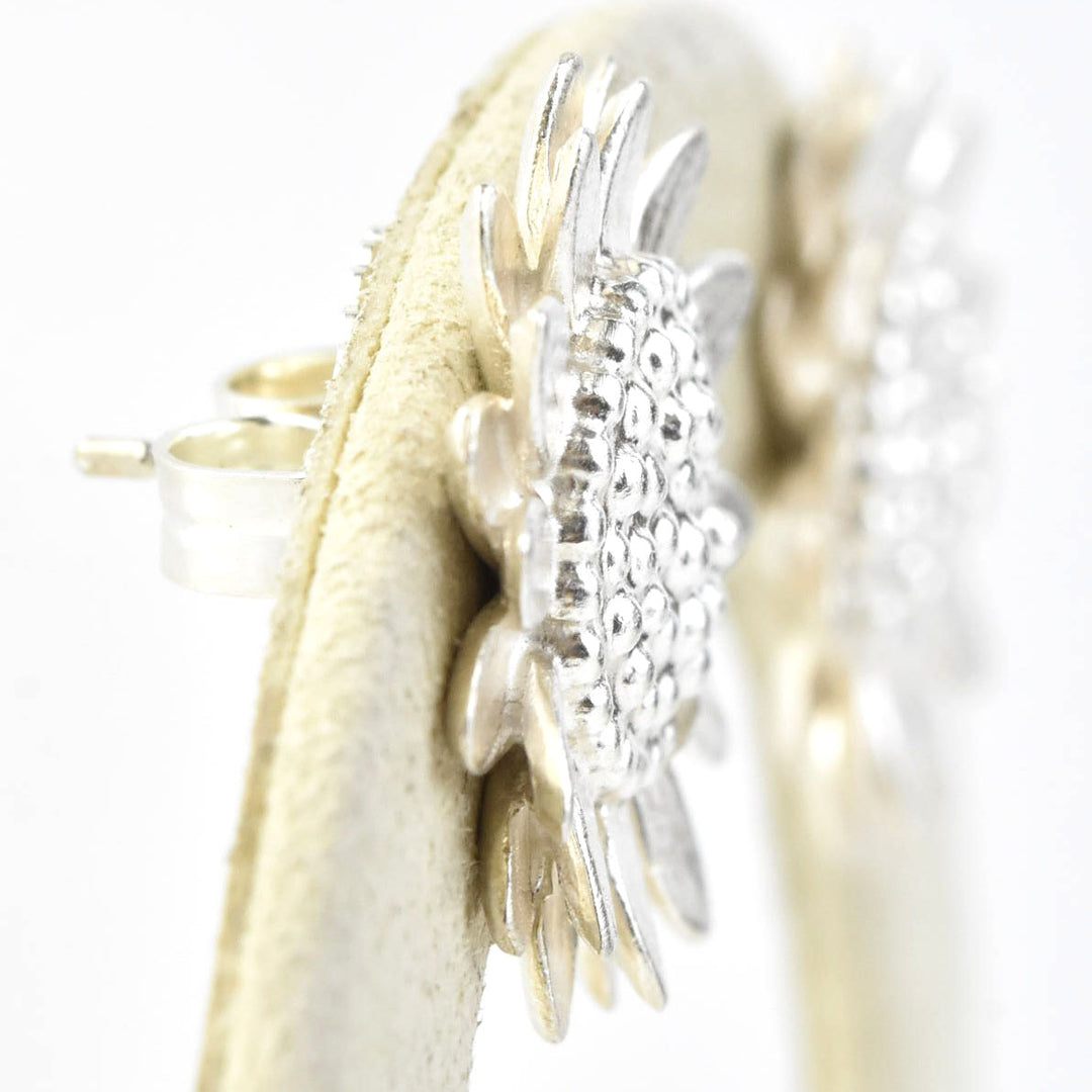 Sunflower Post Earrings - Goldmakers Fine Jewelry