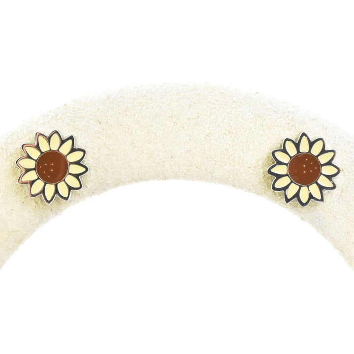 Sunflower Studs, Screw-back - Goldmakers Fine Jewelry